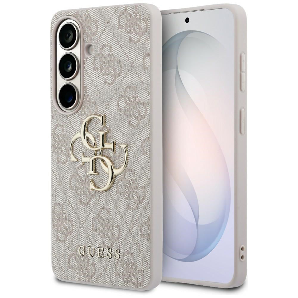 Étui pour Samsung Galaxy S26 S942, Guess, 4G Big Logo, Rose.