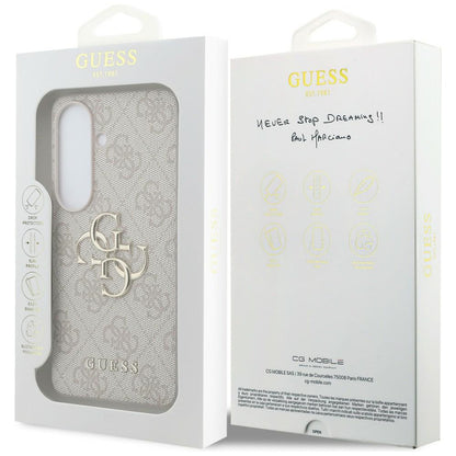 Étui pour Samsung Galaxy S26 Plus S947, Guess, 4G Big Logo, Rose
