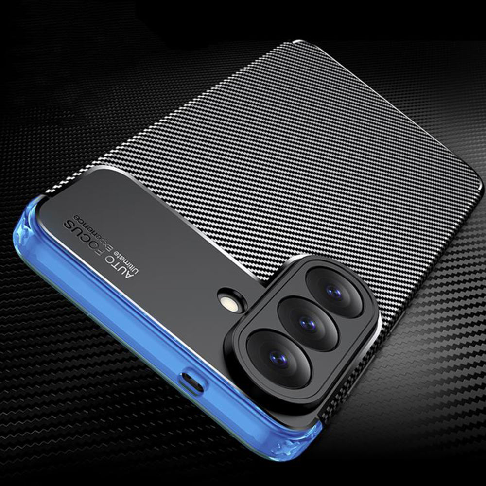 Étui pour Samsung Galaxy S26 Plus S947, Techsuit, CarbonFiber, Noir