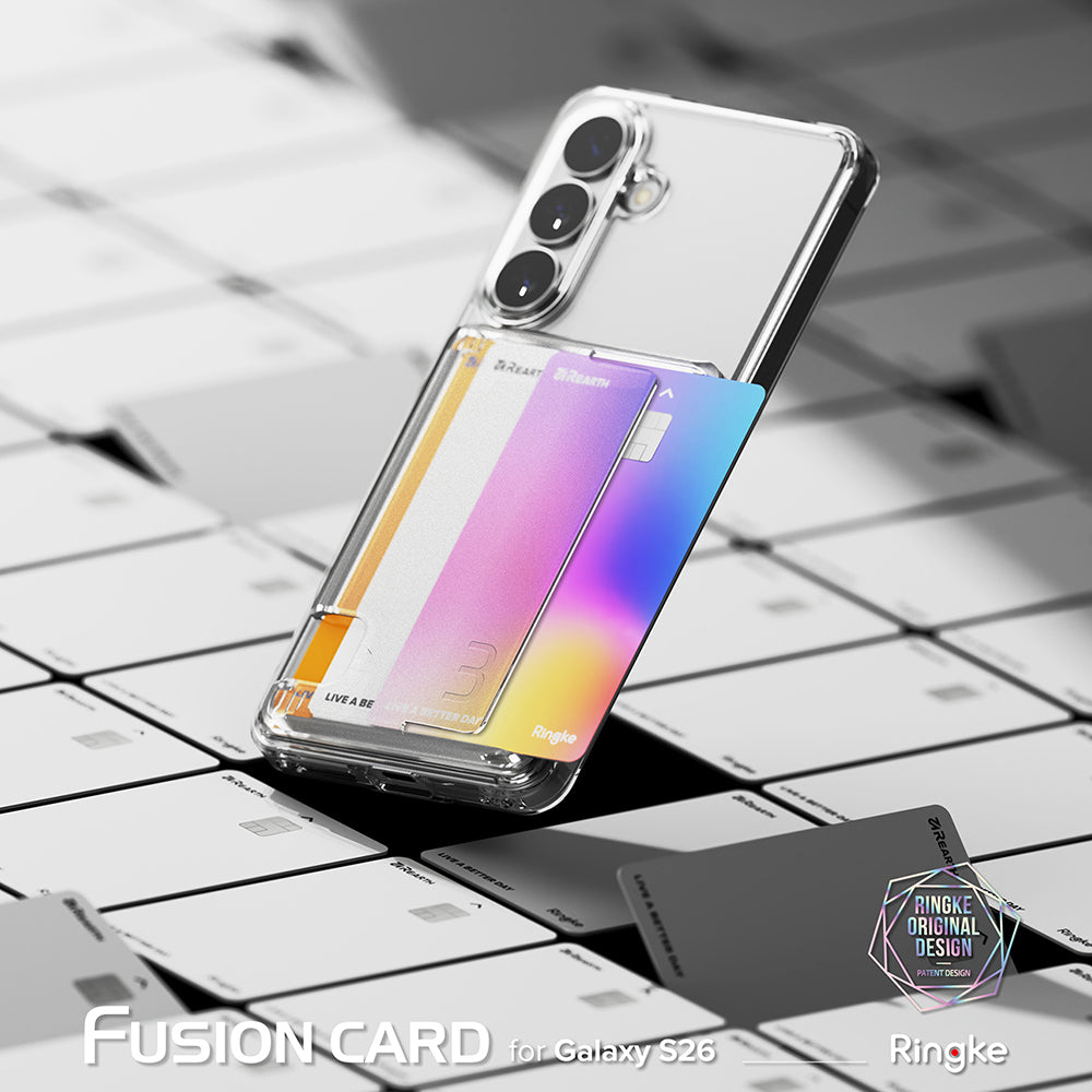 Étui pour Samsung Galaxy S26, Ringke, Fusion Card, Transparent
