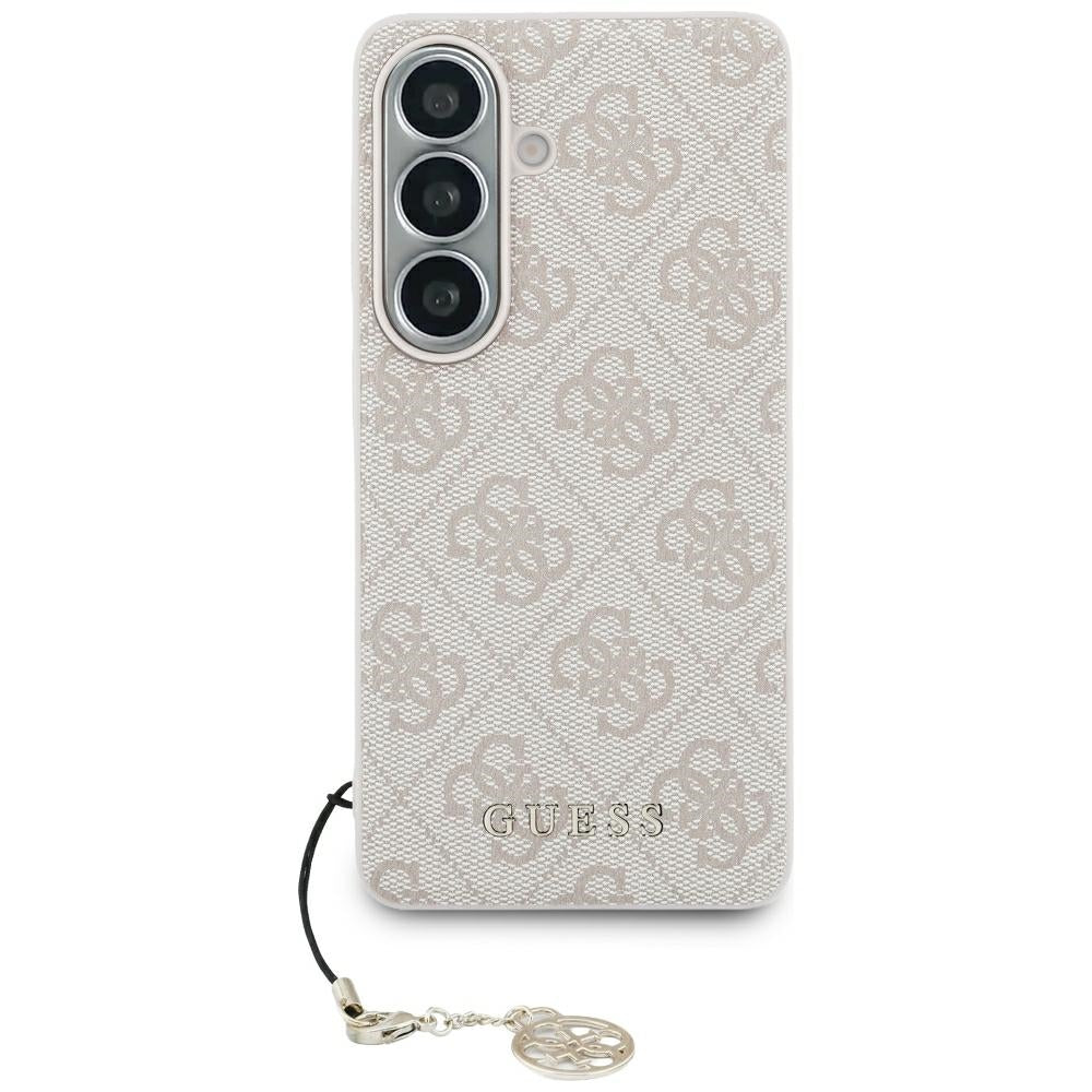 Étui pour Samsung Galaxy S26 S942, Guess, 4G Classic Logo Charm, Rose
