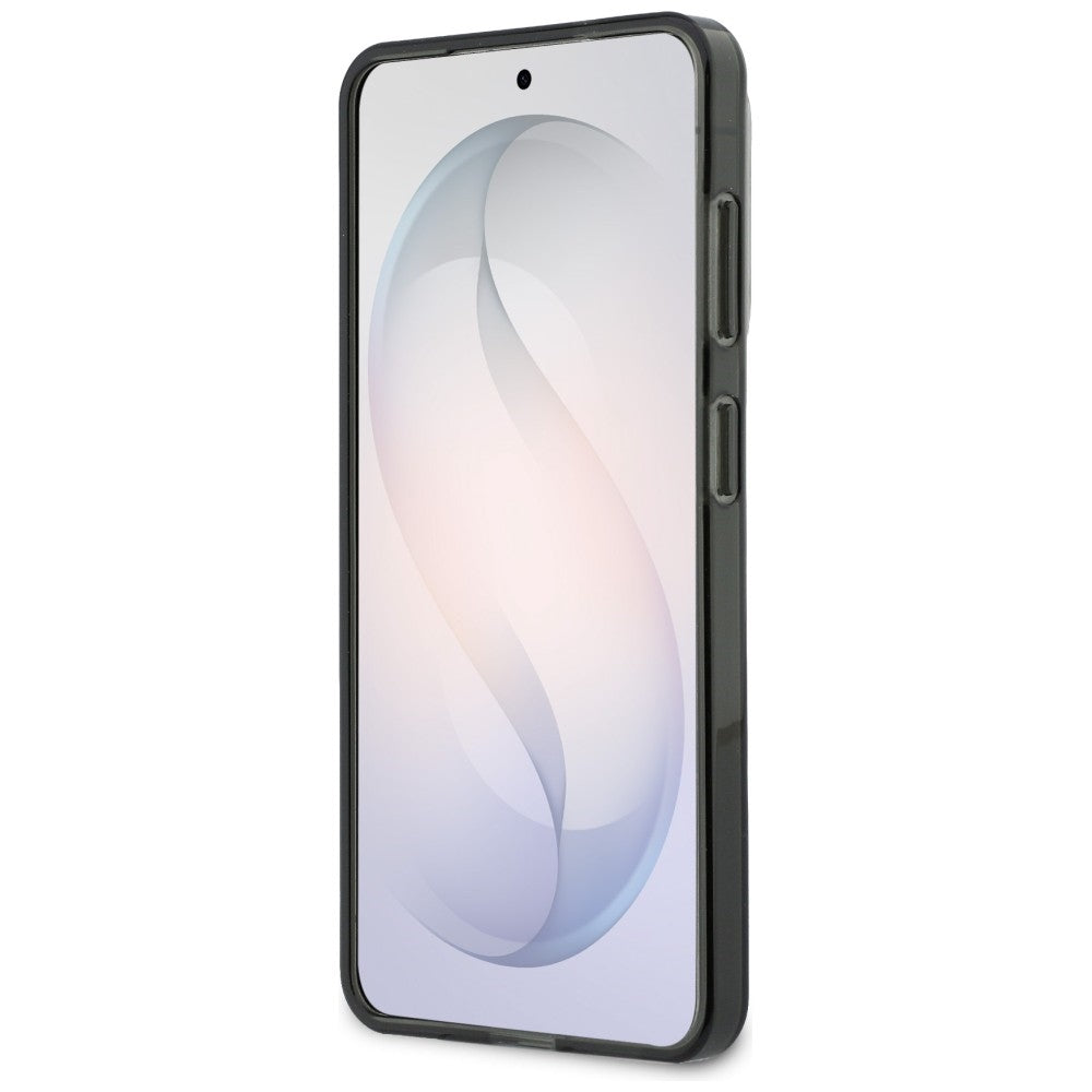 Étui pour Samsung Galaxy S26 S942, Guess, IML Big Metal 4G Script, Noir