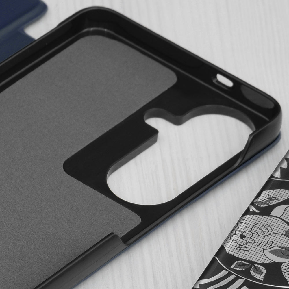 Étui pour Samsung Galaxy S26 S942, Techsuit, eFold, Bleu Foncé