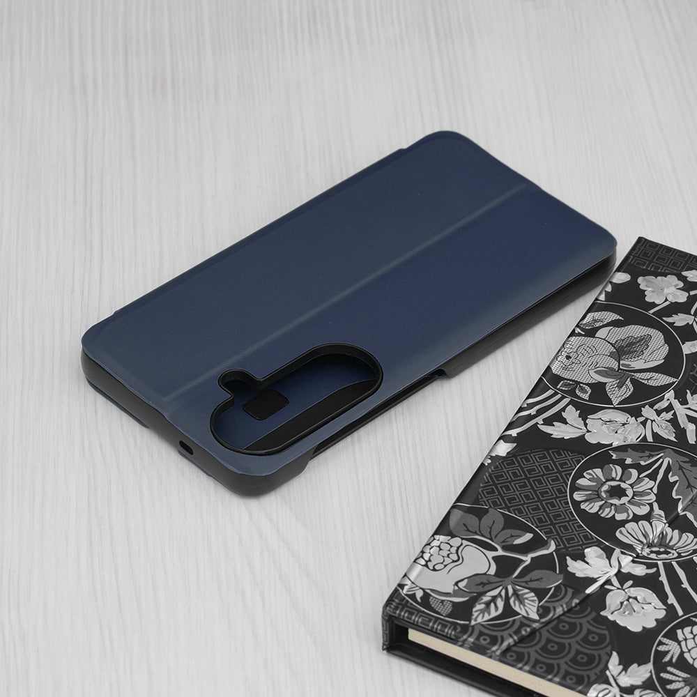 Étui pour Samsung Galaxy S26 S942, Techsuit, eFold, Bleu Foncé