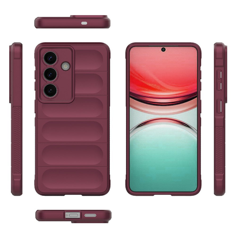 Coque pour Samsung Galaxy S26 S942, Techsuit, Magic Shield, Bordeaux