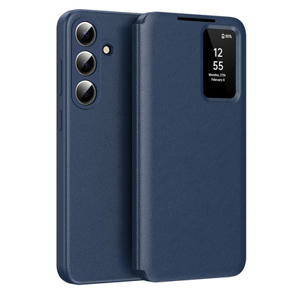 Étui pour Samsung Galaxy S26 S942, Techsuit, SmartView, Bleu