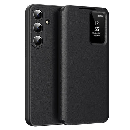 Étui pour Samsung Galaxy S26 S942, Techsuit, SmartView, Noir