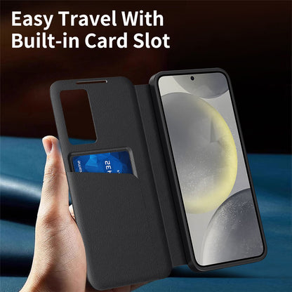 Étui pour Samsung Galaxy S26 S942, Techsuit, SmartView, Noir