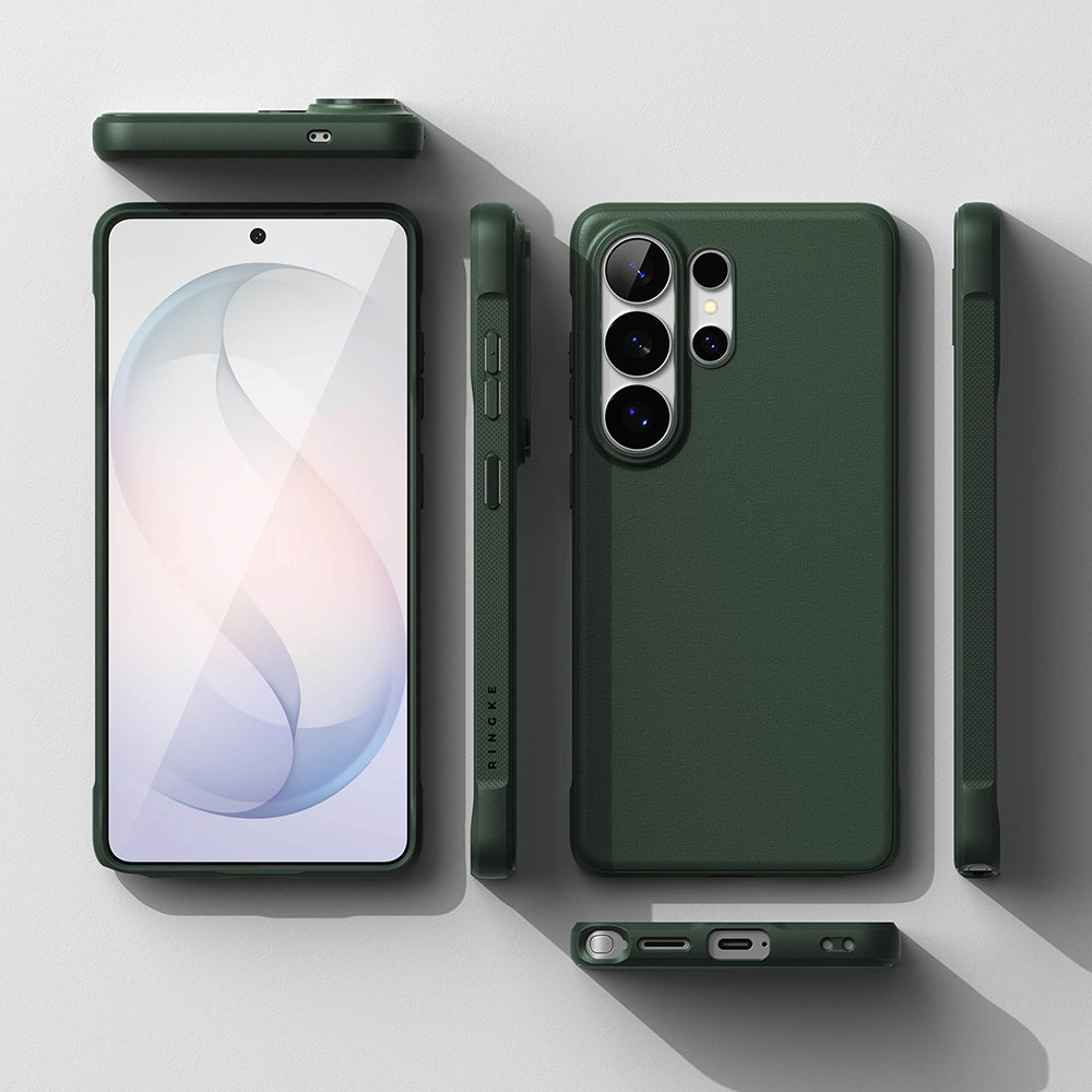 Étui pour Samsung Galaxy S26 Ultra S948, Ringke, Onyx, Vert Foncé