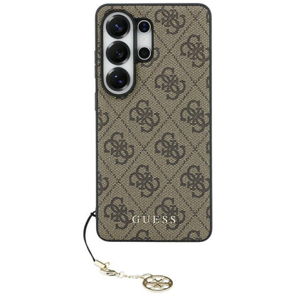 Étui pour Samsung Galaxy S26 Ultra S948, Guess, 4G Classic Logo Charm, Marron