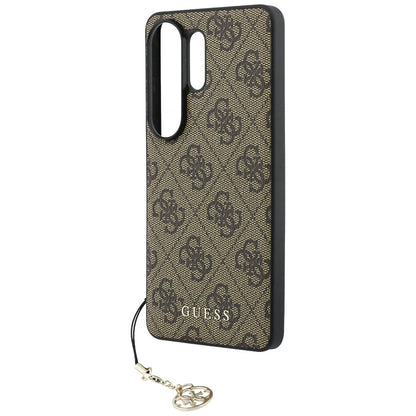 Étui pour Samsung Galaxy S26 Ultra S948, Guess, 4G Classic Logo Charm, Marron