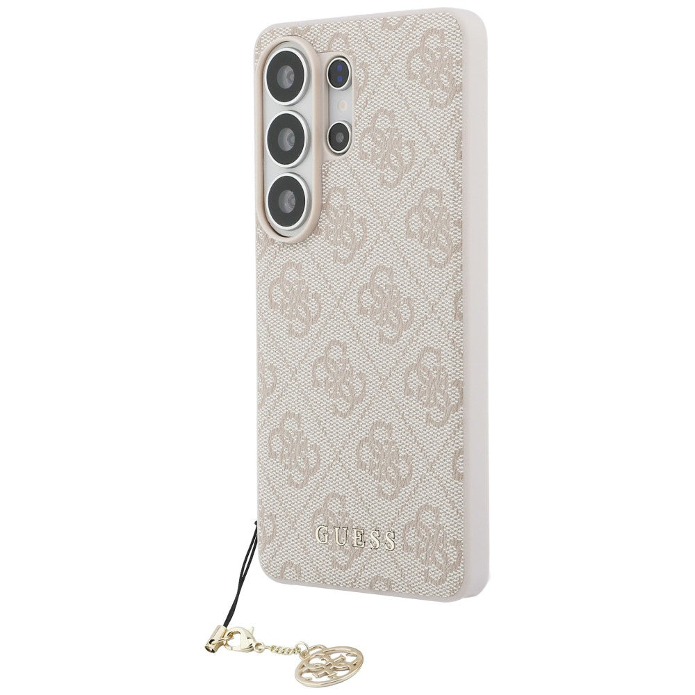 Étui pour Samsung Galaxy S26 Ultra S948, Guess, 4G Classic Logo Charm, Rose