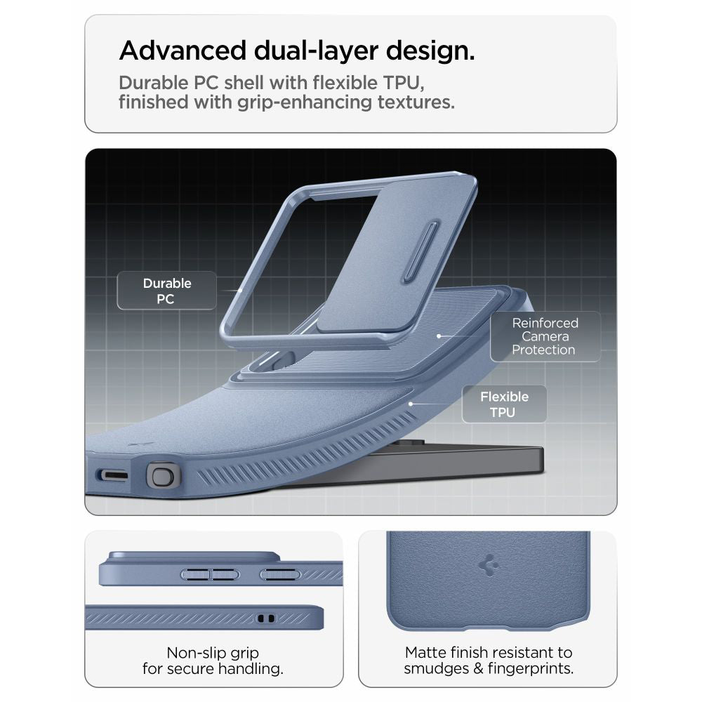 Étui pour Samsung Galaxy S26 Ultra S948, Spigen, Optik Armor, Bleu ACS11226