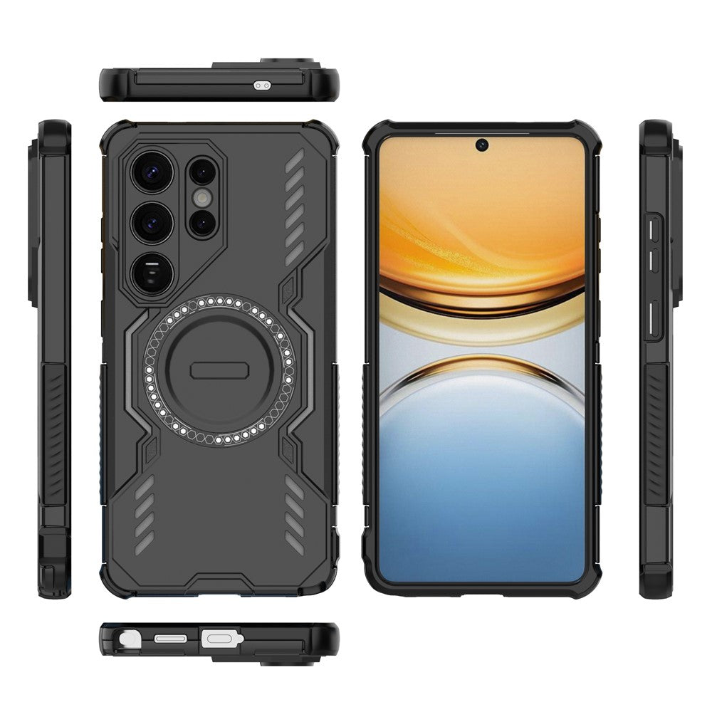 Coque MagSafe pour Samsung Galaxy S26 Ultra S948, Techsuit, ArmorMag, Noire