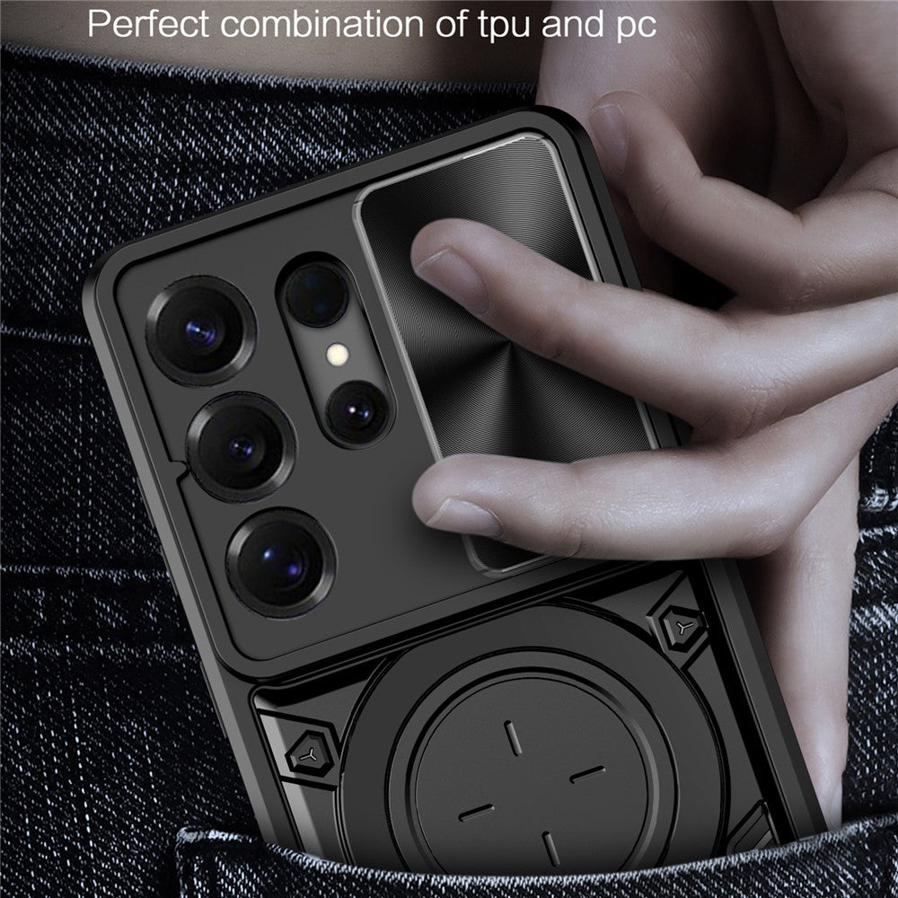 Étui pour Samsung Galaxy S26 Ultra, Techsuit, CamGuard Pro, Rose Doré