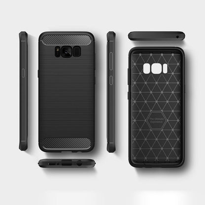 Coque pour Samsung Galaxy S8+ G955, Techsuit, Carbone, Noire