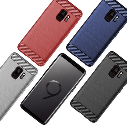 Coque pour Samsung Galaxy S9 G960, Techsuit, Carbone, Noire
