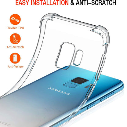 Coque pour Samsung Galaxy S9 G960, Techsuit, Anti-choc Claire, Transparente