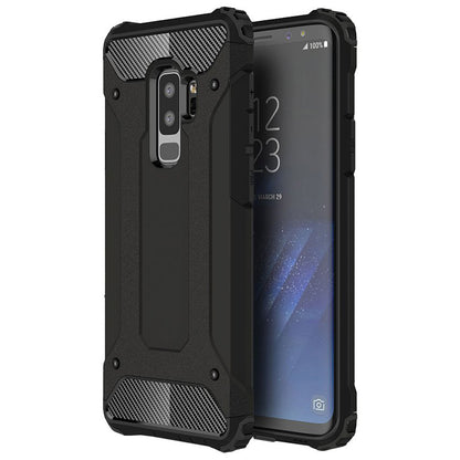 Coque pour Samsung Galaxy S9+ G965, Techsuit, Hybrid Armor, Noire
