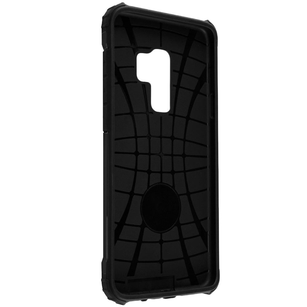 Coque pour Samsung Galaxy S9+ G965, Techsuit, Hybrid Armor, Noire