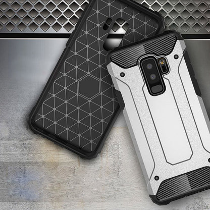 Coque pour Samsung Galaxy S9+ G965, Techsuit, Hybrid Armor, Noire