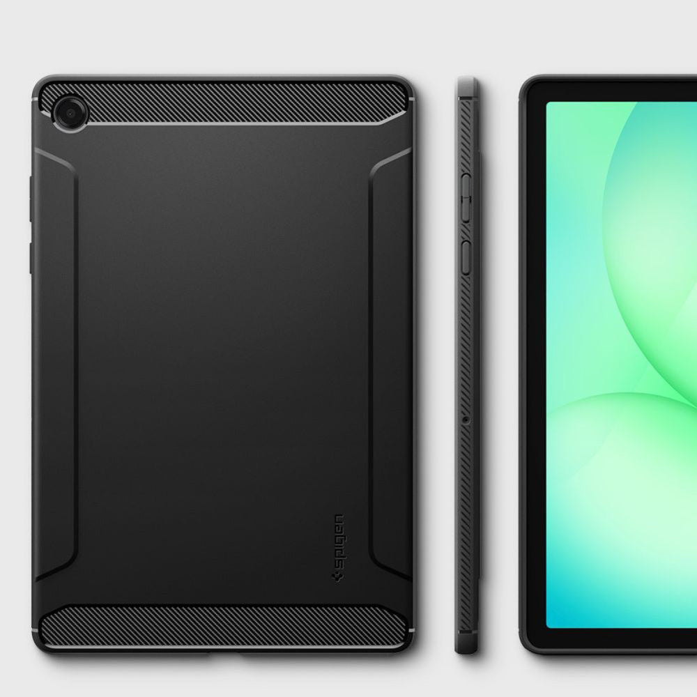 Étui pour Samsung Galaxy Tab A11+, Spigen, Rugged Armor, Noir Mat