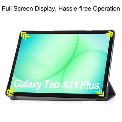 Étui pour Samsung Galaxy Tab A11+ / Tab A9+, Techsuit, FoldPro, Noir