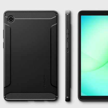 Étui pour Samsung Galaxy Tab A11, Spigen, Rugged Armor, Noir Mat