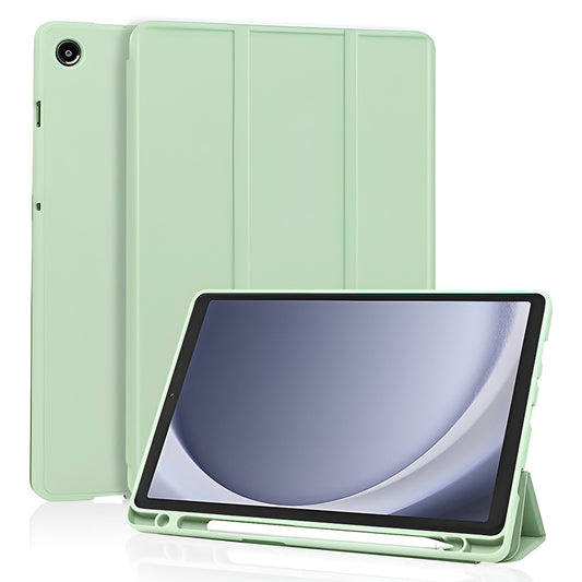 Housse pour Samsung Galaxy Tab A11 / Tab A9, Techsuit, Flex Trifold Nouveau Modèle, Vert Matcha
