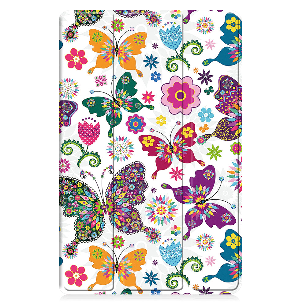 Coque pour Samsung Galaxy Tab A11 / Tab A9, Techsuit, FoldPro Butterfly Nouveau Modèle, Multicolore