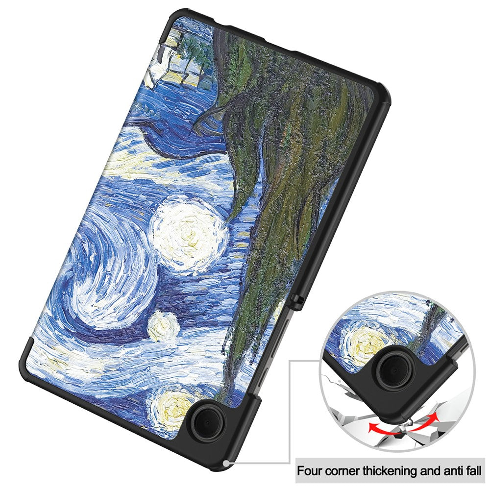 Coque pour Samsung Galaxy Tab A11 / Tab A9, Techsuit, FoldPro Starry Night Nouveau Modèle, Multicolore