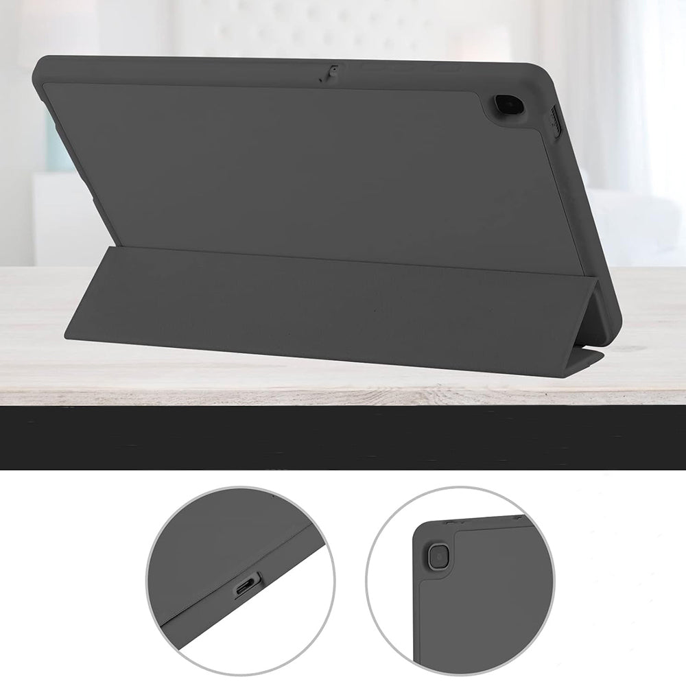 Coque pour Samsung Galaxy Tab A7 Lite, Techsuit, Flex Trifold, Noire