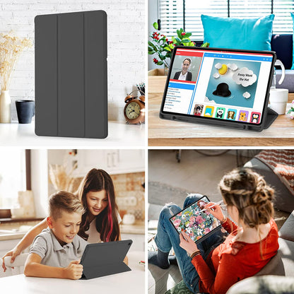 Coque pour Samsung Galaxy Tab A7 Lite, Techsuit, Flex Trifold, Noire