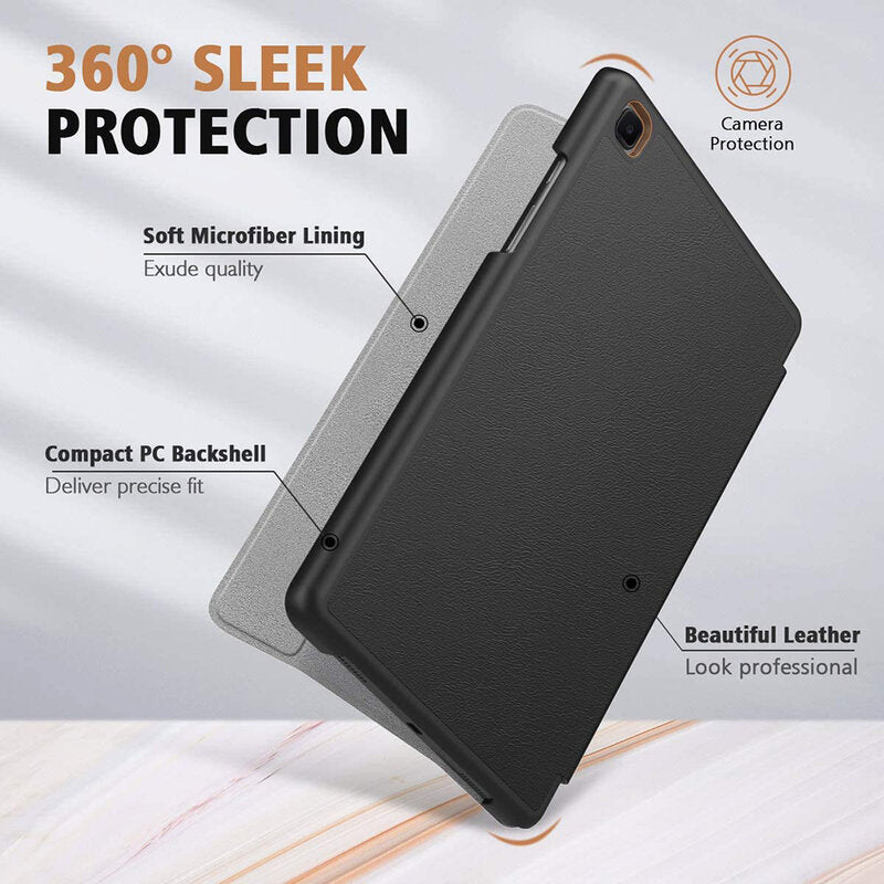 Housse pour Samsung Galaxy Tab A7 Lite, Techsuit, FoldPro, Noire