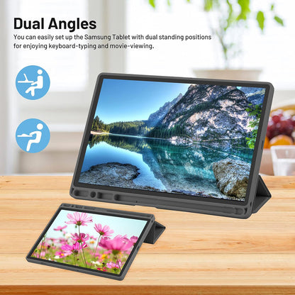 Housse pour Samsung Galaxy Tab A8 10.5 (2021), Techsuit, Flex Trifold, Bleu