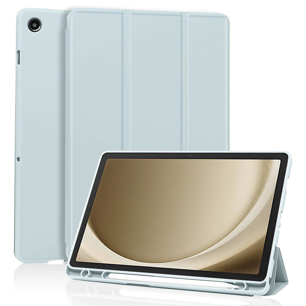 Housse pour Samsung Galaxy Tab A11+ / Tab A9+, Techsuit, Flex Trifold, Bleu