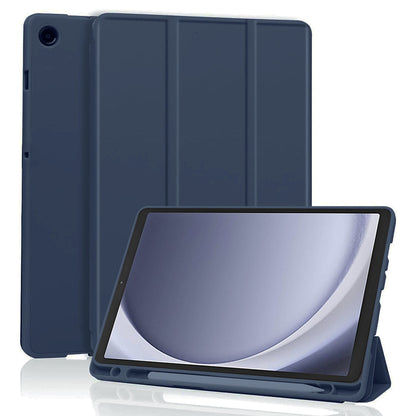 Housse pour Samsung Galaxy Tab A11 / Tab A9, Techsuit, Flex Trifold, Bleu marine