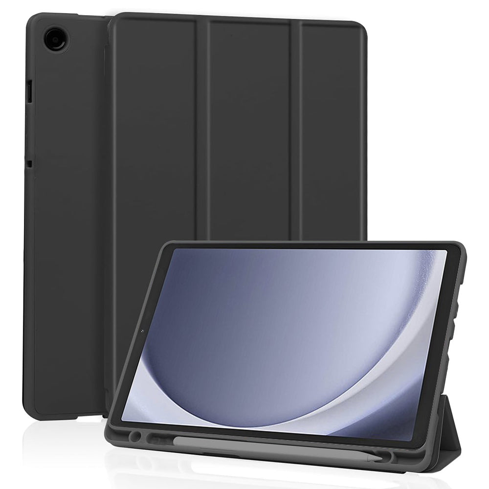 Housse pour Samsung Galaxy Tab A11 / Tab A9, Techsuit, Flex Trifold, Noire