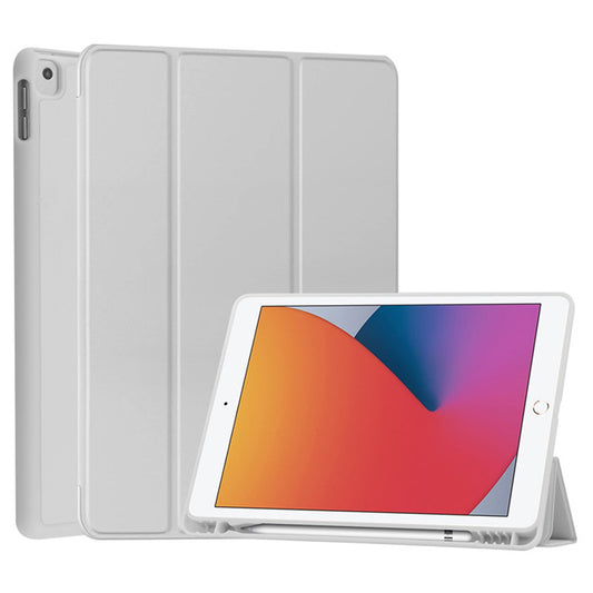 Housse pour Samsung Galaxy Tab S10 FE+, Techsuit, Flex Trifold, Gris