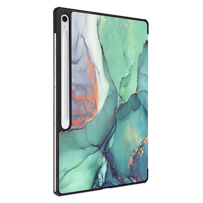 Coque pour Samsung Galaxy Tab S10 FE+, Techsuit, FoldPro Green Time, Multicolore