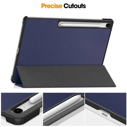 Housse pour Samsung Galaxy Tab S10 FE+, Techsuit, FoldPro, Rouge