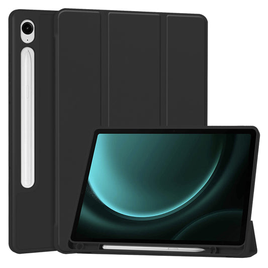 Housse pour Samsung Galaxy Tab S10 FE / Tab S9 FE, Techsuit, Flex Trifold, Noire