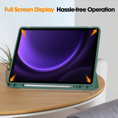 Housse pour Samsung Galaxy Tab S10 FE / Tab S9 FE, Techsuit, Flex Trifold, Vert
