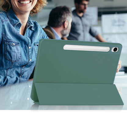 Housse pour Samsung Galaxy Tab S10 FE / Tab S9 FE, Techsuit, Flex Trifold, Vert