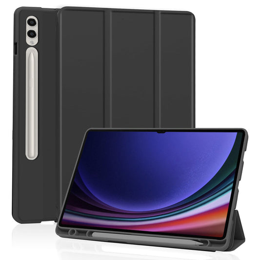 Housse pour Samsung Galaxy Tab S10 Ultra / Tab S9 Ultra, Techsuit, Flex Trifold, Noire