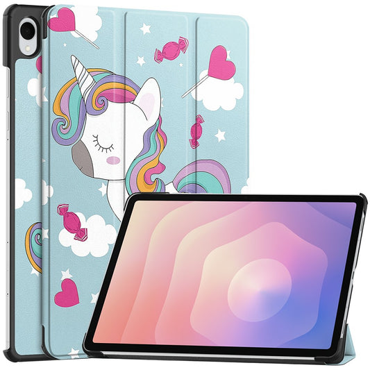 Coque pour Samsung Galaxy Tab S11, Techsuit, FoldPro Unicorn, Multicolore