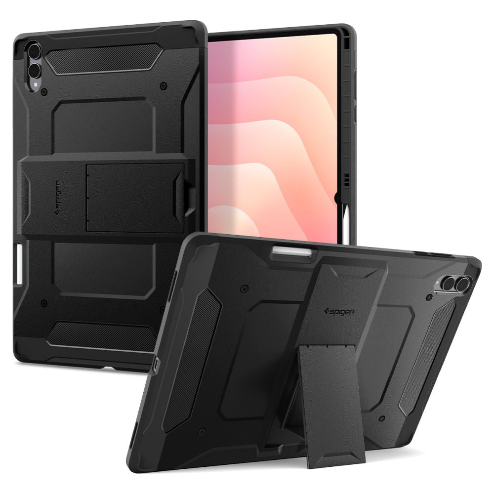 Étui pour Samsung Galaxy Tab S11 Ultra, Spigen, Tough Armor, Noir ACS10218