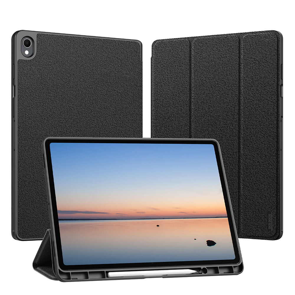 Étui pour Samsung Galaxy Tab S12 Plus, DUX DUCIS, Domo avec porte-stylet, noir