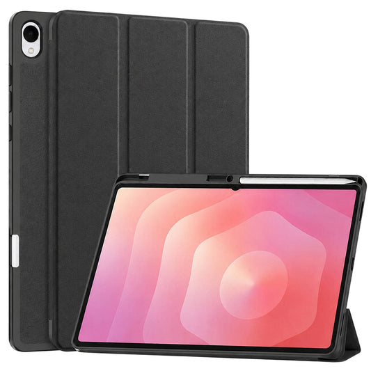 Housse pour Samsung Galaxy Tab S12 Plus, Techsuit, Flex Trifold, Noire