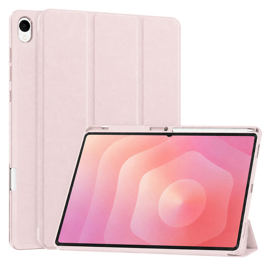 Housse pour Samsung Galaxy Tab S12 Plus, Techsuit, Flex Trifold, Rose